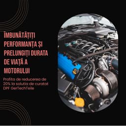Curăță-ți filtrul de particule fără demontare și profită de 20% reducere la soluția DPF de la GerTechTeile, folosind codul „cautimasina20”