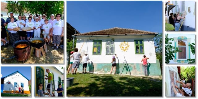 Cu peste 300 de voluntari, 30 de case vor prinde viață în 3 zile la 100 km de Timișoara. Înscrieri Color The Village, ediția VII-a!
