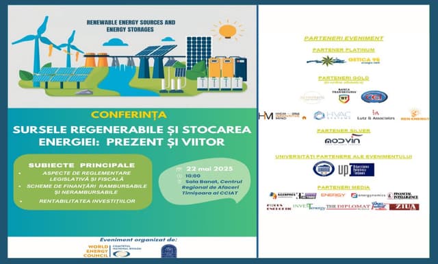  Eveniment de Top la Timișoara: Viitorul Energiei Regenerabile și al Stocării, Gazduit de CCIAT pe 22 Mai 2025