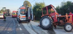 Băiat de 6 ani și mama sa, răniți într-un accident teribil provocat de un tractor în Timișoara. Impact devastator pe un drum din județul Timiș.