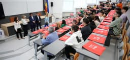  Amfiteatrul emblematic din corpul Electro, A-101, renovat cu ajutorul BRD Groupe Société Générale