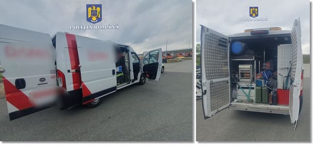 Microbuz Furată din Italia, Valorând 150.000 Euro, Găsită de Poliție pe Autostrada A1 cu Marfă Scumpă în Arad