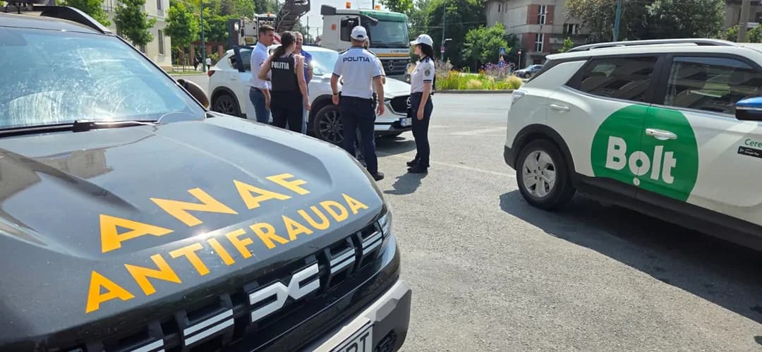 Poliția descinde la firme de ridesharing în Timișoara și în toată țara pentru evaziune fiscală de 3 milioane de lei