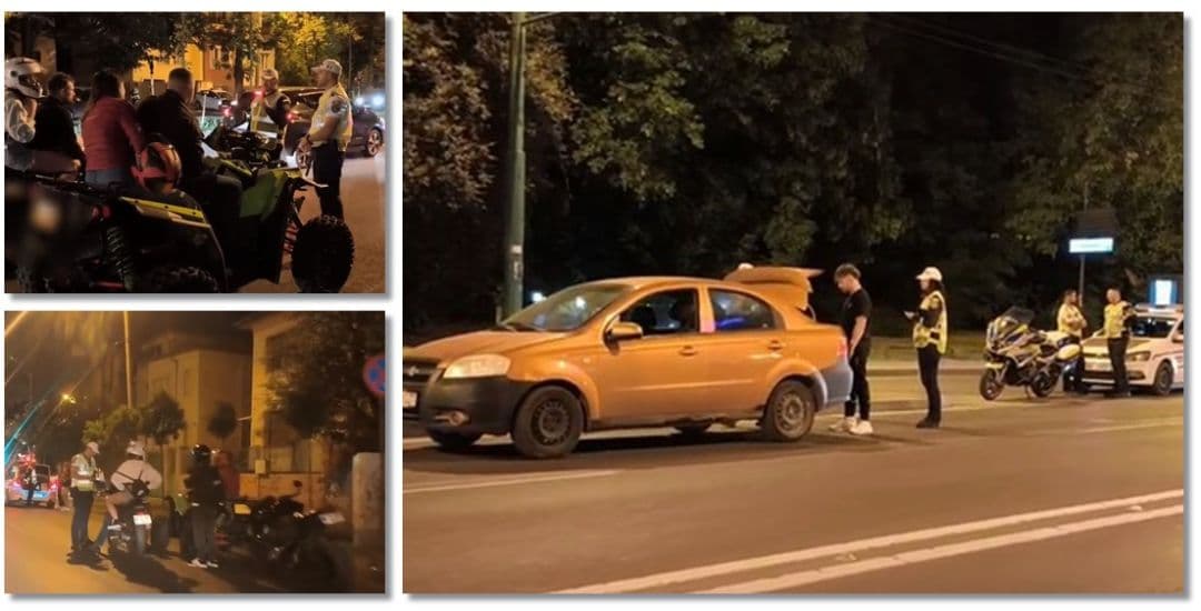 Urmărit european și șoferi fără permis sau drogați descoperiți în timpul raziei poliției. VIDEO