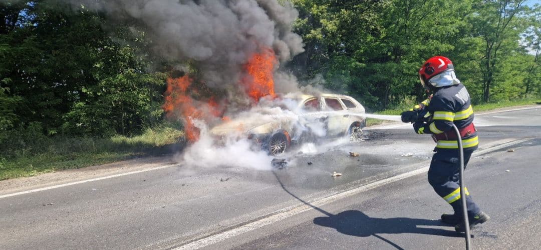  Incendiu Lângă Coșava. Vezi Imagini!