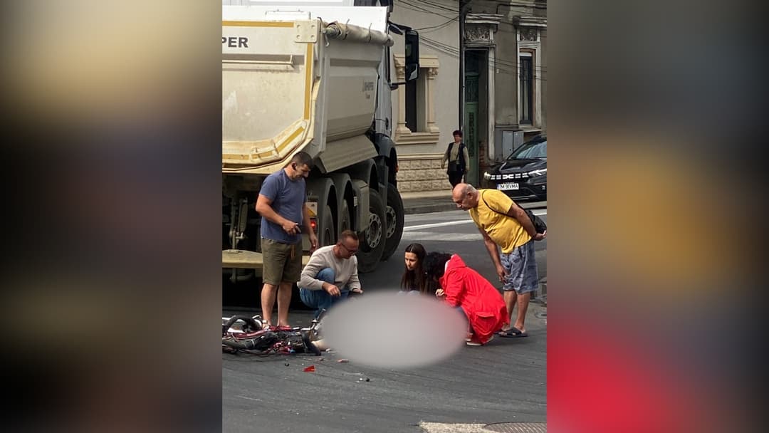 Salvare de urgență la fața locului după accidentul din Lugoj.
