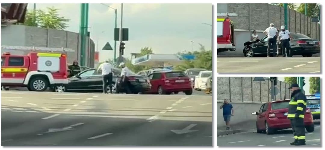 Șoferiță Transportată la Spital cu Ambulanța. FOTO Șocante de la Locul Accidentului