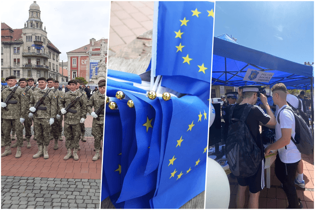  Ziua Europei Aduse la Viață în Piața Libertății și Piața Sfântul Gheorghe pe 9 Mai