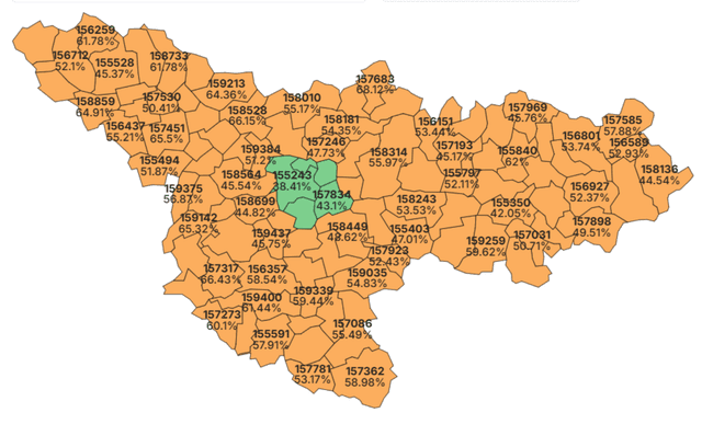  Nicușor Dan domină doar în Timișoara și împrejurimi.
