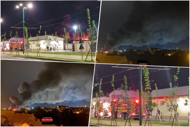  Incendiu violent pe strada Stan Vidrighin; mai multe garaje au fost afectate.