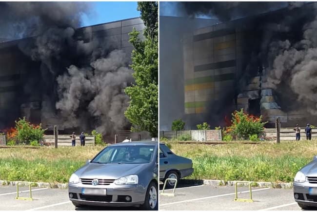  Flăcări devastatoare la Agora Mall Arad – Intervenție comună a pompierilor din Arad și Timiș. Fără victime raportate!