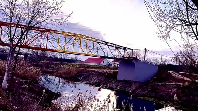 VIDEO. Inaugurare pasarelă pietonală peste râul Bega, un nou acces pentru Sânmihaiu Român, 15 mai