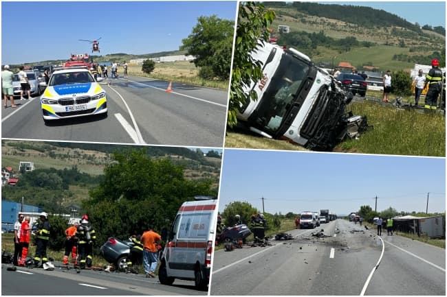 O tânără de 34 de ani, decedată după coliziunea mașinii sale cu un TIR regulamentar