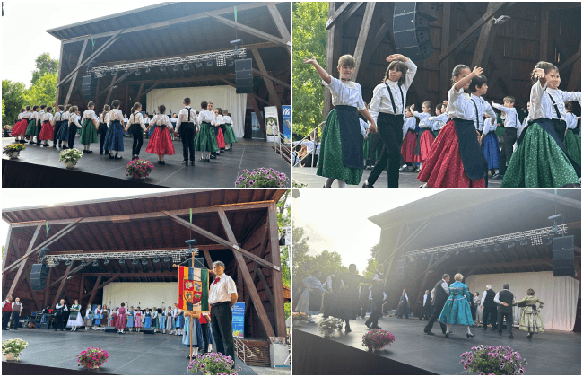 FOTO. Die Lustigen Lenauschüler, micii promotori ai tradițiilor șvăbești la Festivalul Cultural al Germanilor din Banat