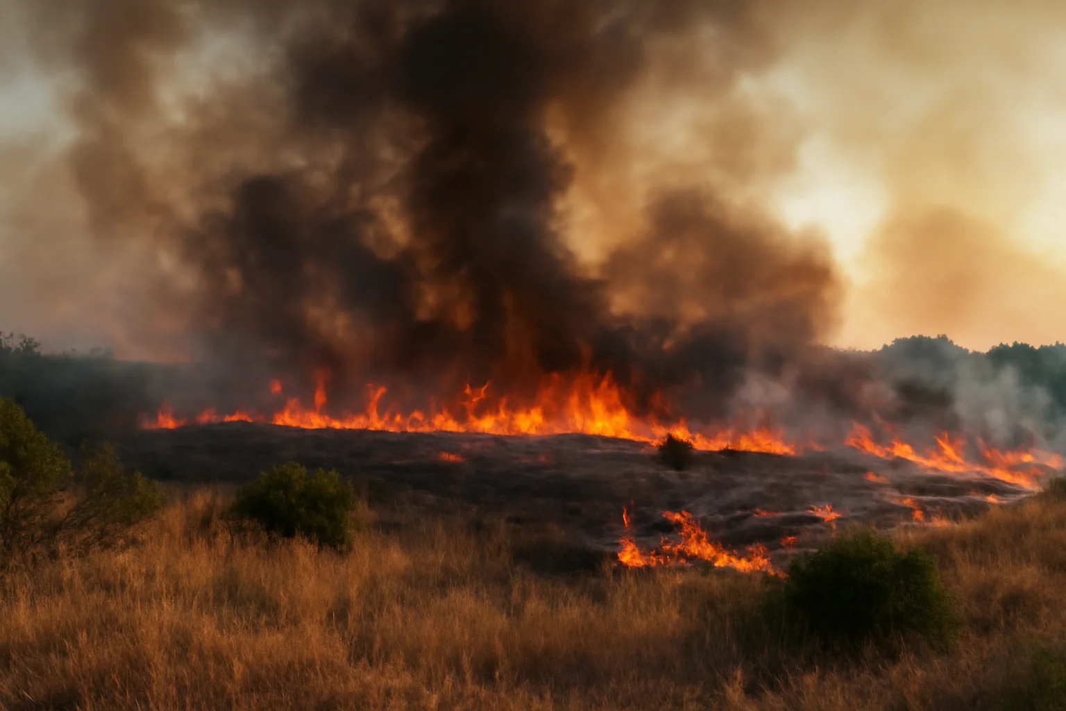 10 hectare de vegetație mistuite la Moșnița Nouă într-un incendiu de proporții vineri după-masa