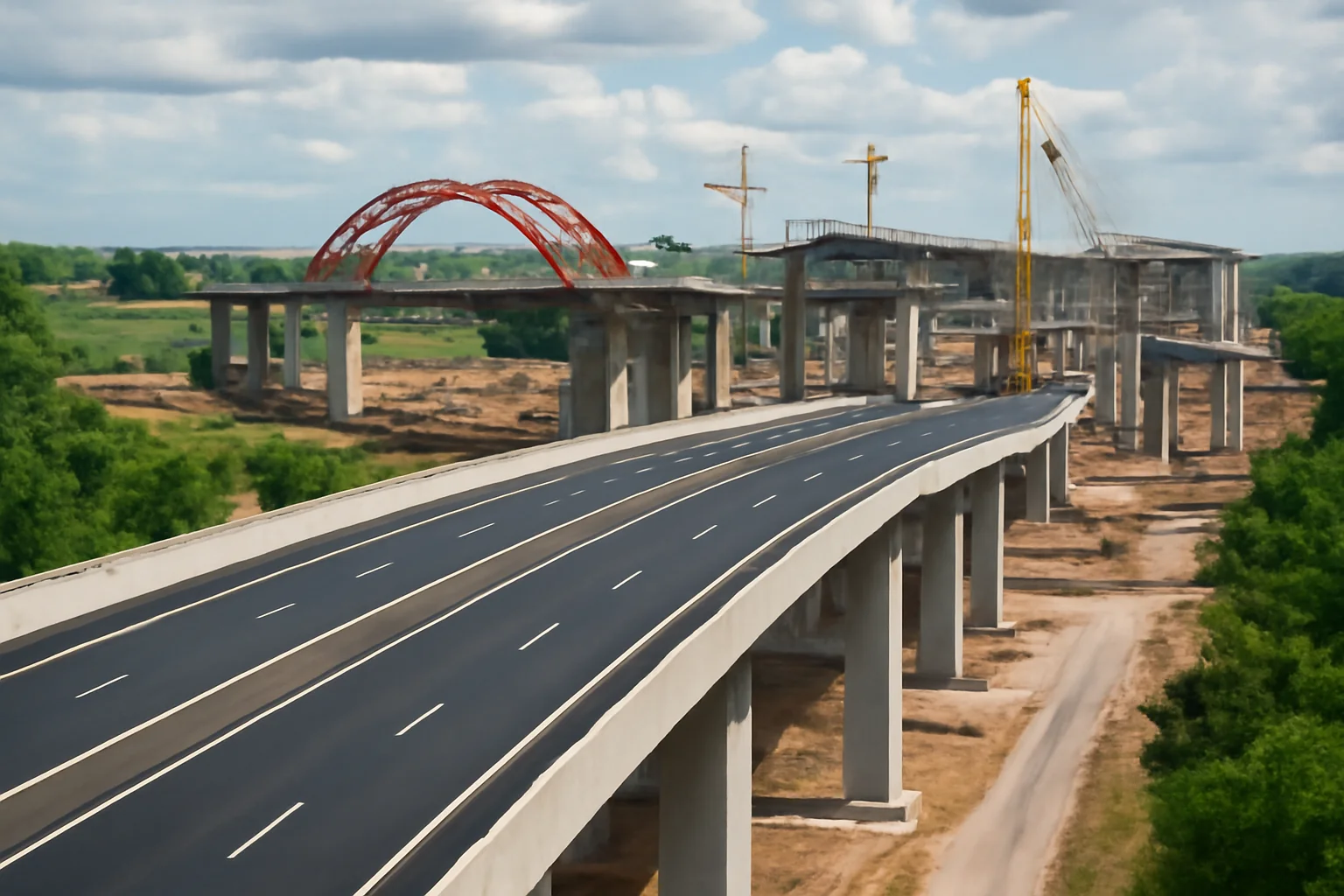 14 km, 4 benzi și 10 poduri inovatoare în construcție!