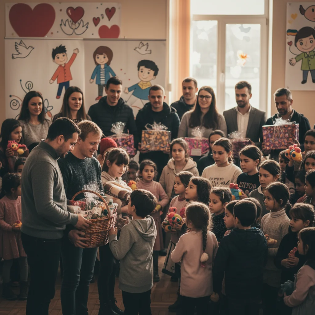 apel către comunitate pentru cadouri și sprijin