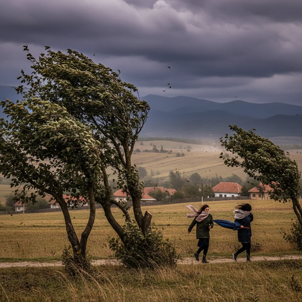 Avertizare de vânt puternic în zona montană din vest, cu impact și pentru Timișoara