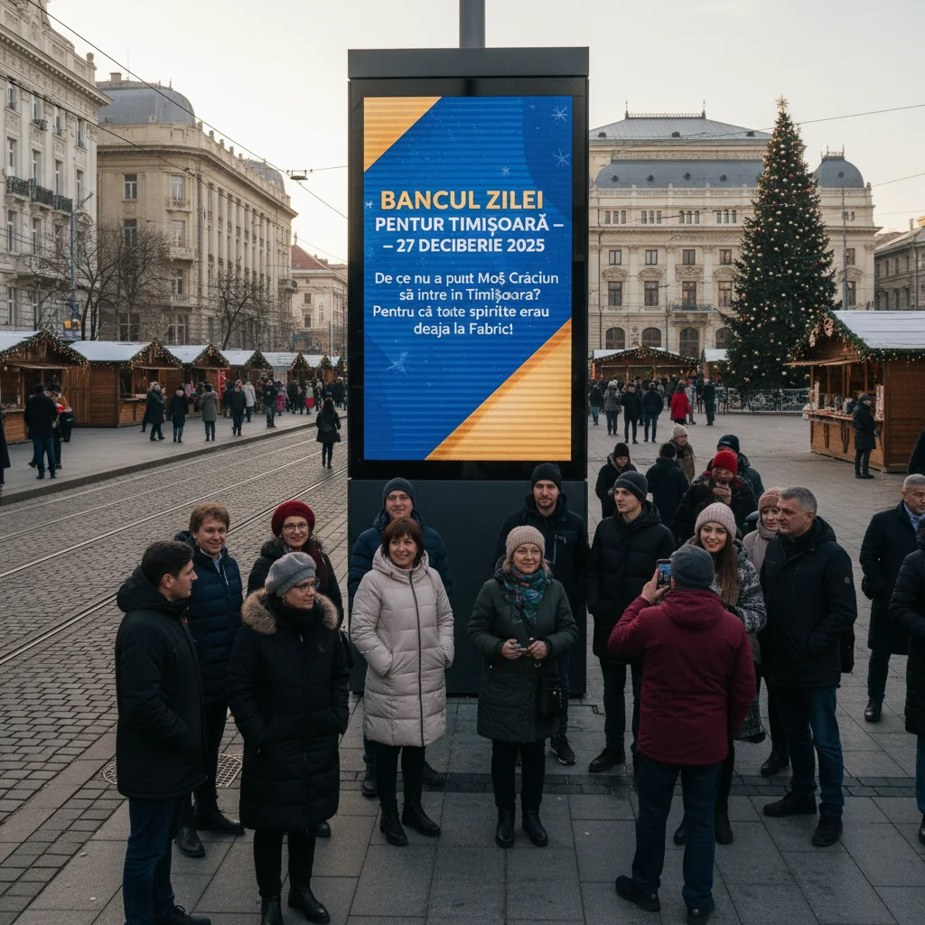 Bancul zilei pentru Timișoara – 27 decembrie 2025