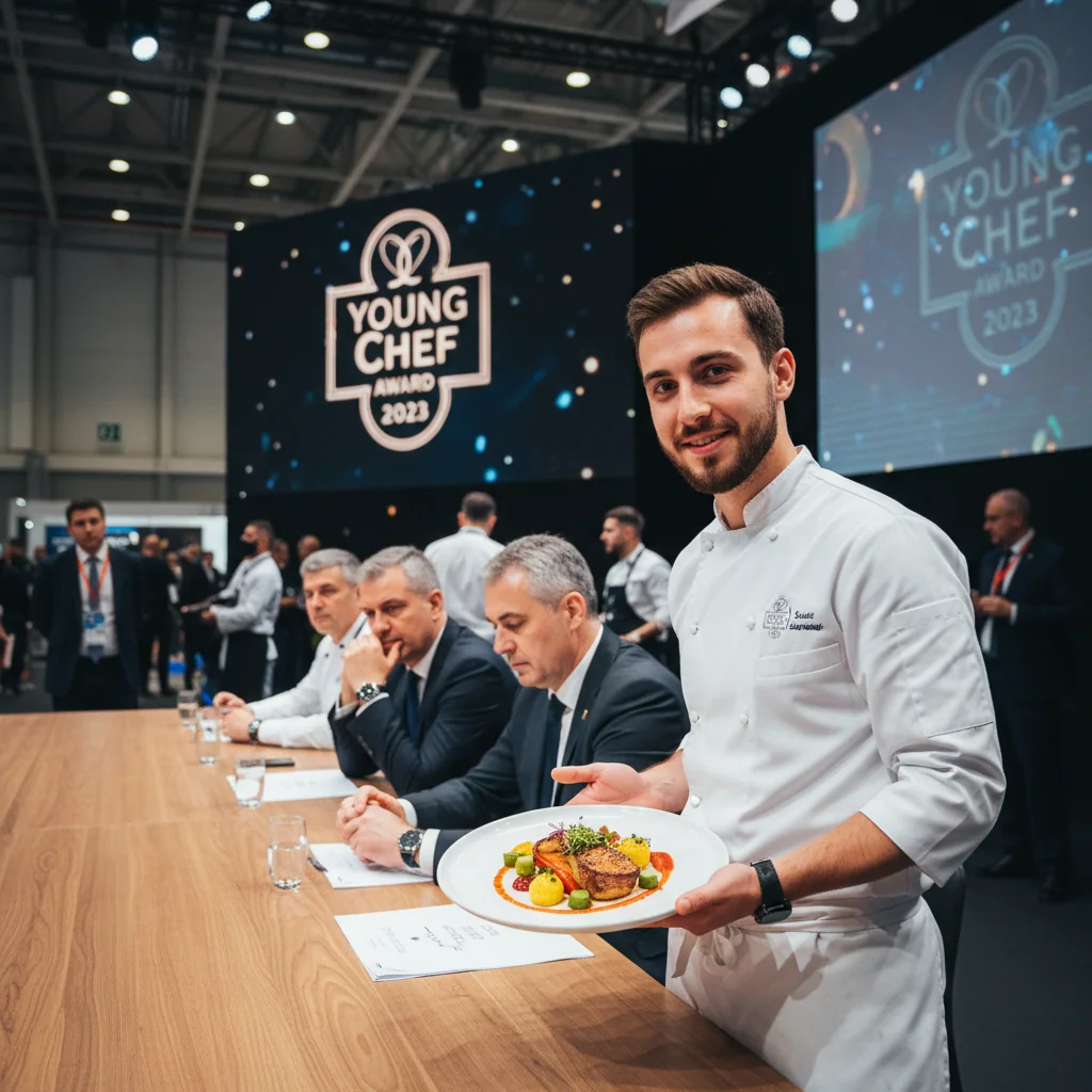 Bogdan-Andrei Lovin promovează Banatul pe scena culinară europeană la Young Chef Award 2024