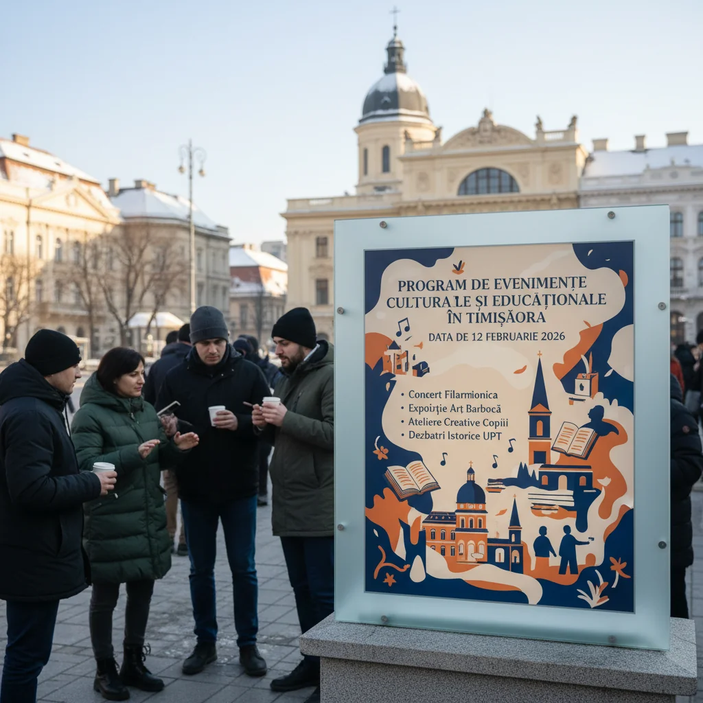 Calendar de evenimente culturale și educaționale la Timișoara, pe 12 februarie 2026