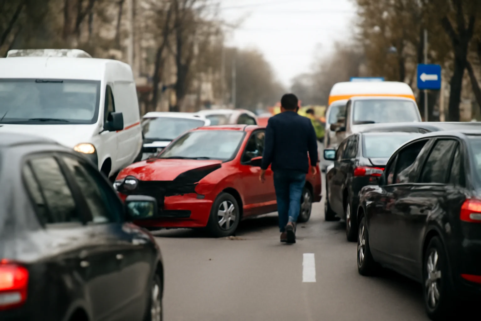 Circulație oprită pe strada Măcin în urma unui accident rutier soldat cu o victimă