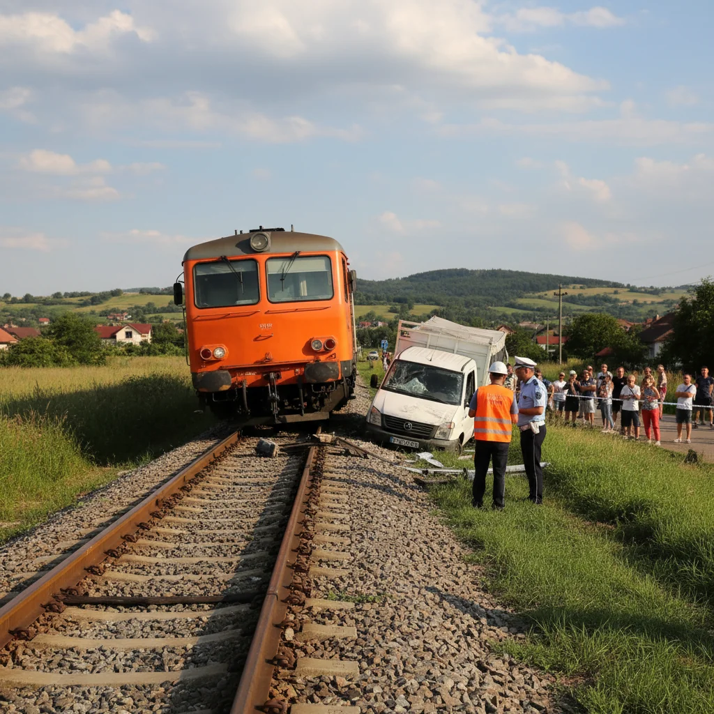 Coliziune feroviară fără victime în Urseni, lângă Timișoara