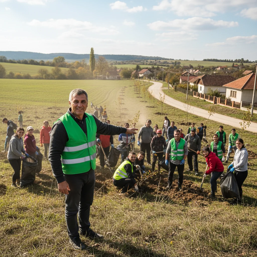 Curățenie și plantări de pomi la Remetea Mare, vă invită primarul