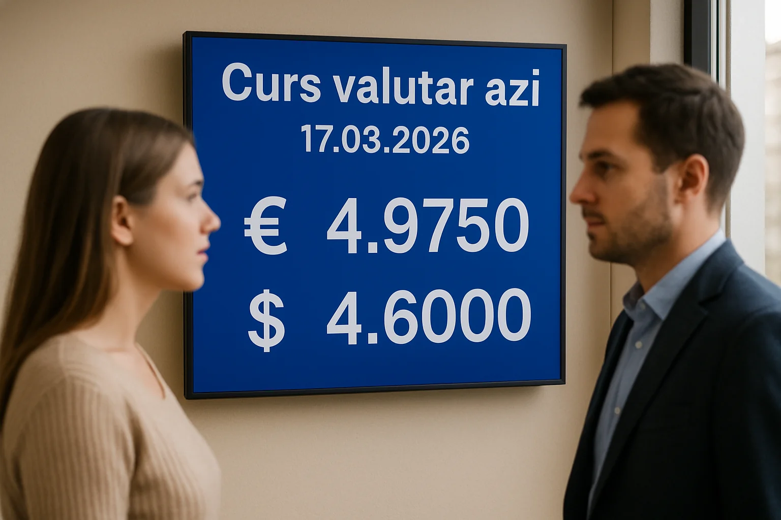 Curs valutar azi (BNR) – 2026-03-17