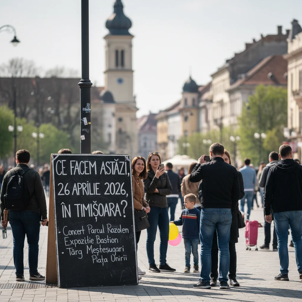 Evenimentele zilei în Timișoara, 26 aprilie 2026