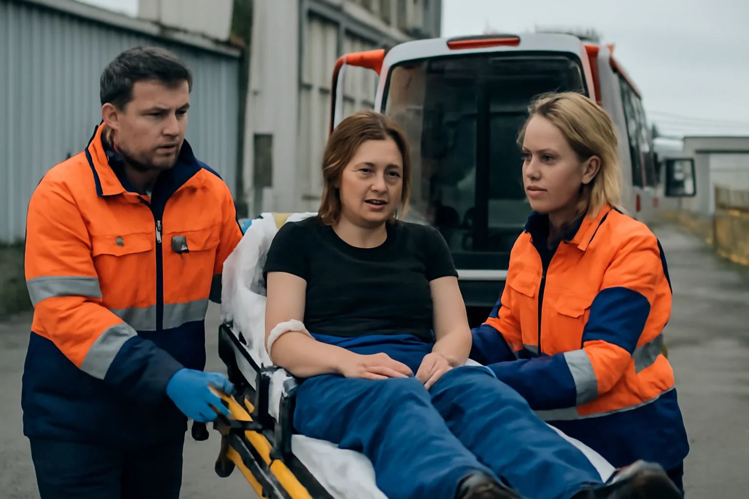 femeie de 25 de ani ajunge la spital după ce și-a prins brațul într-o presă