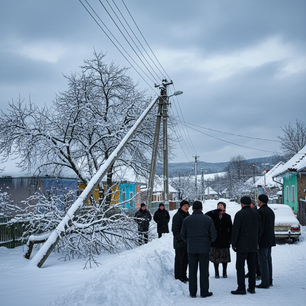 Localități din Timiș rămân fără curent după ninsori, situație monitorizată la Timișoara