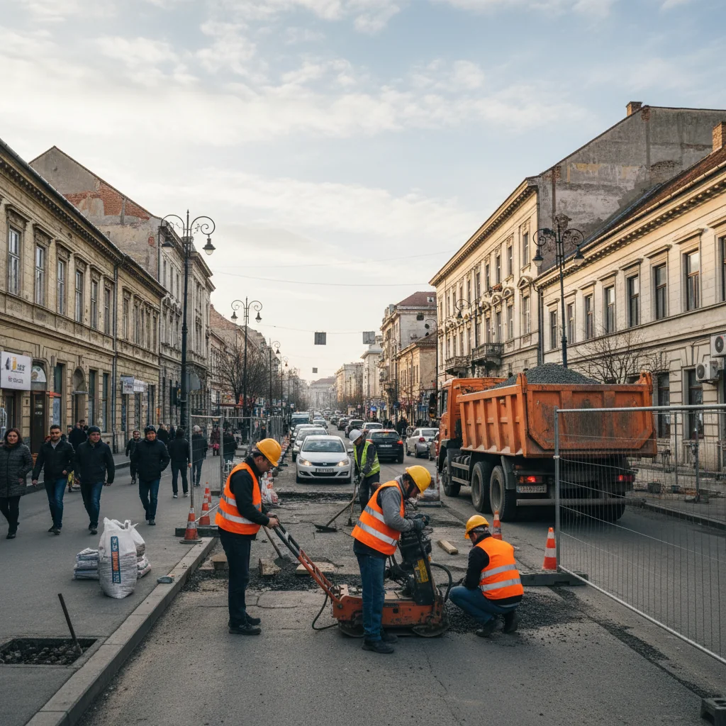 Lucrări de reparații pe mai multe artere din Timișoara programate pentru 26 februarie 2026