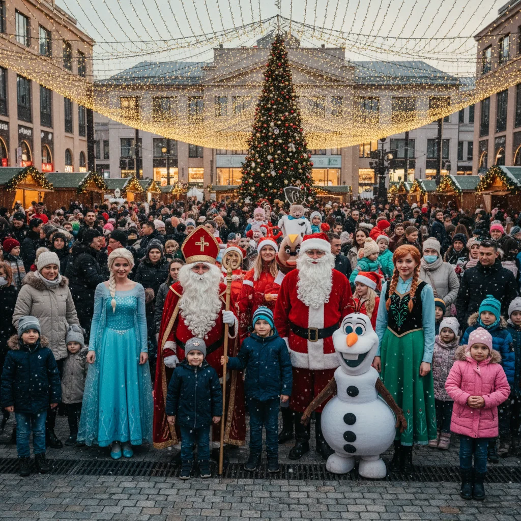 Moș Nicolae, Moș Crăciun, Elsa, Ana, Olaf și Alte Personaje Îndrăgite te Așteaptă