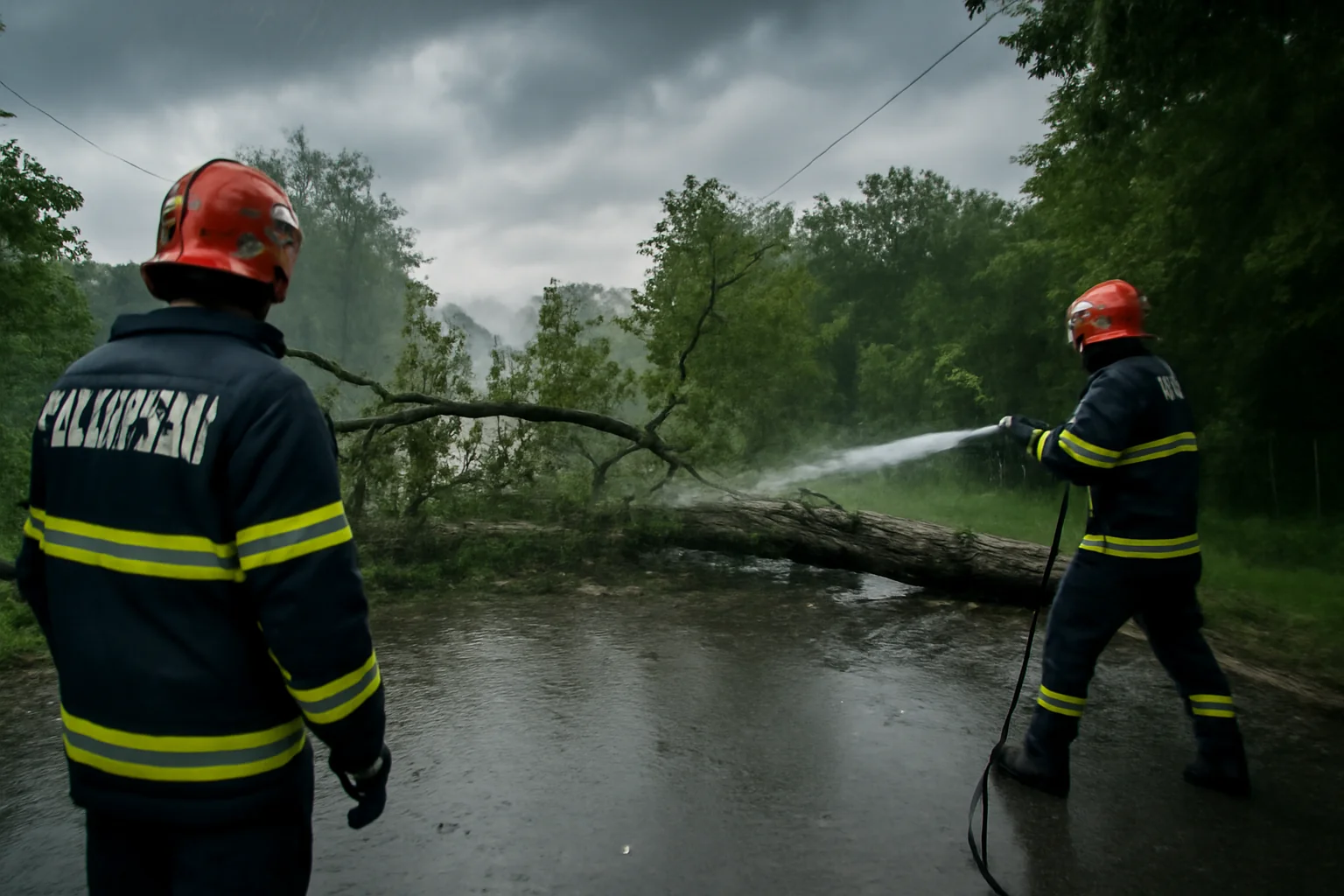 Pompierii intervin în Timiș după Codul Roșu de vijelii puternice; Zeci de incidente în Timișoara și județ