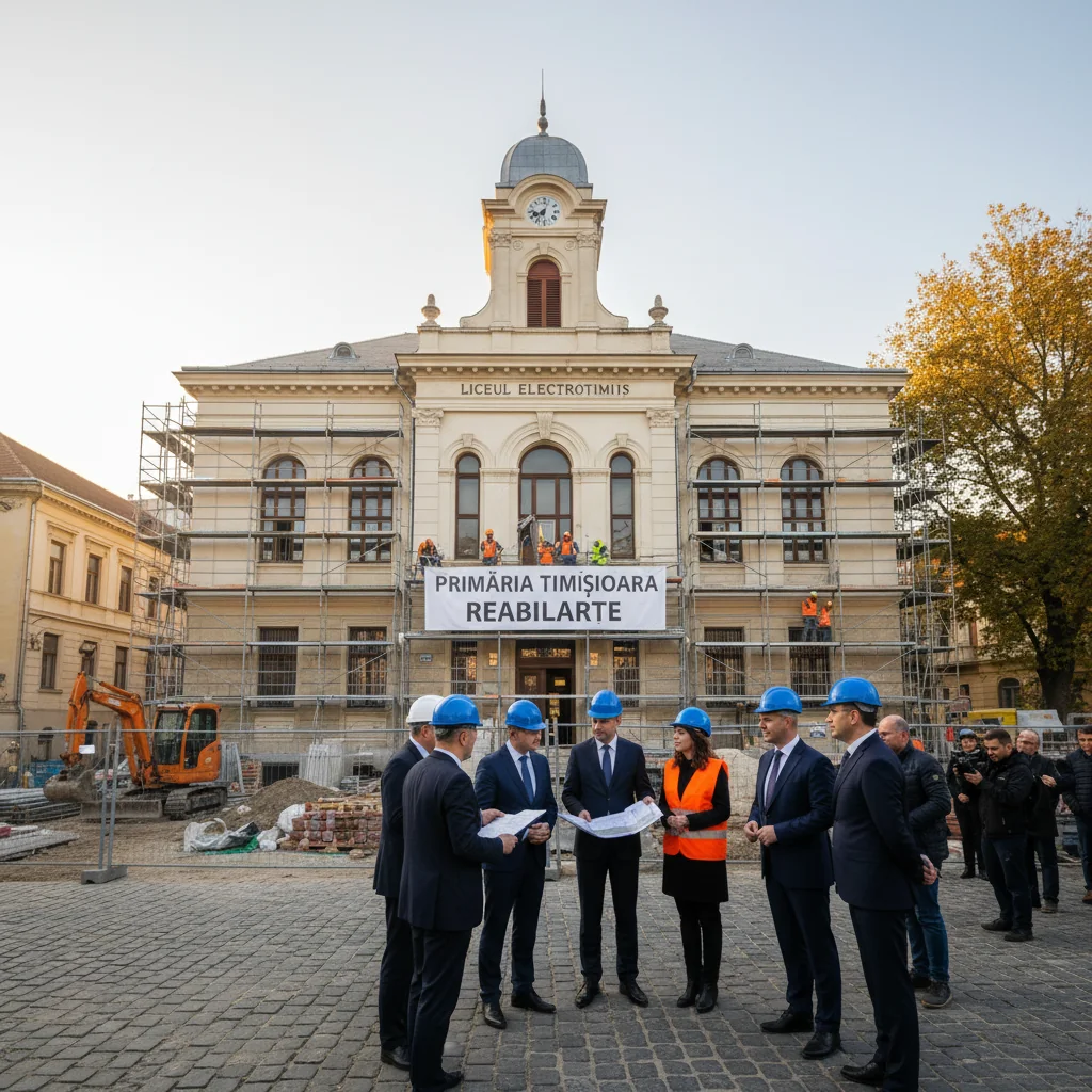 Primăria Timișoara începe reabilitarea clădirii principale a Liceului Electrotimiș