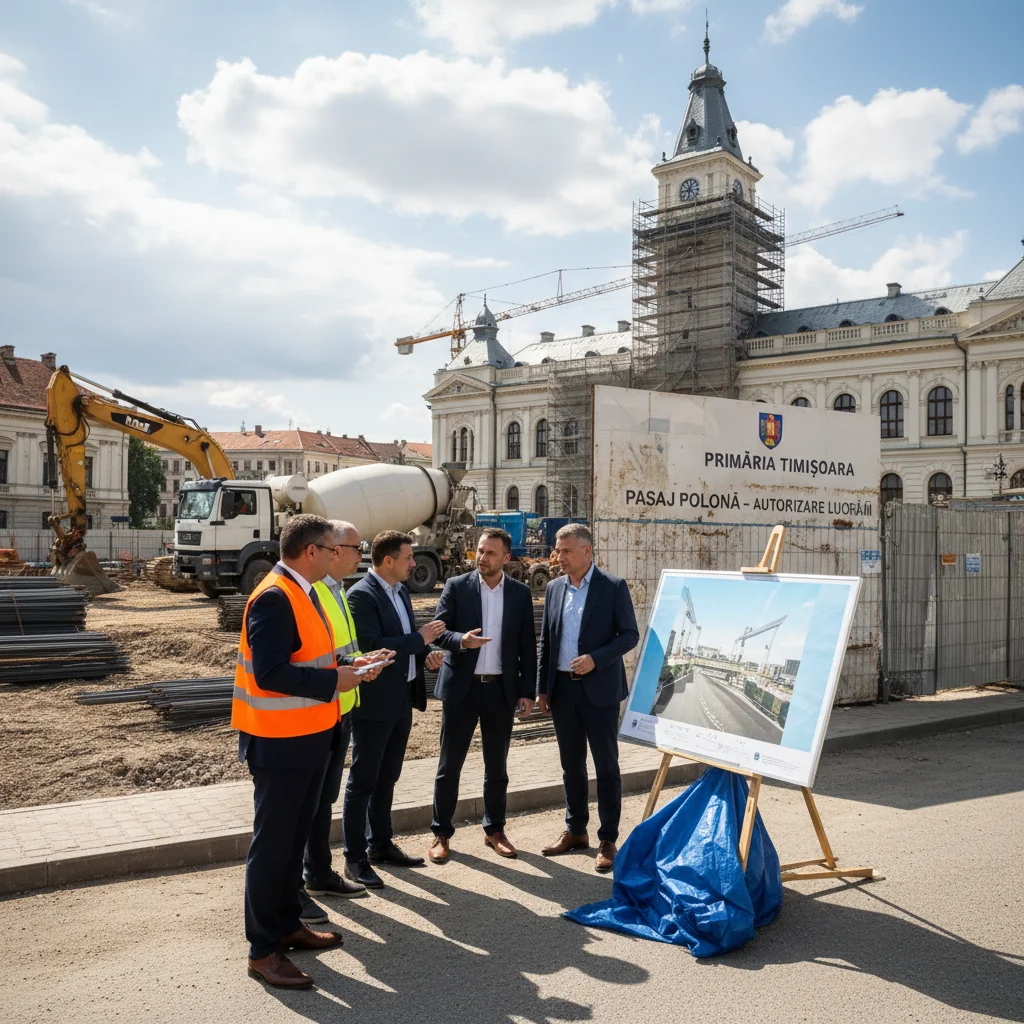 Primăria Timișoara trece la autorizarea lucrărilor pentru noul Pasaj Polonă