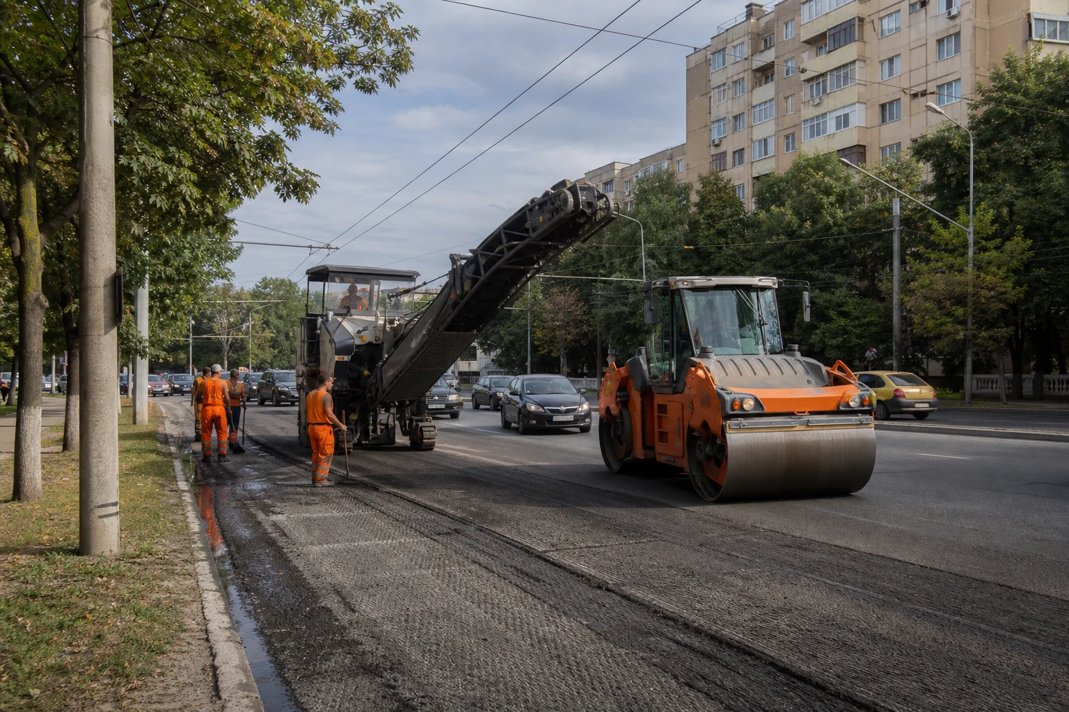 Lucrări pe nouă străzi în Timișoara, luni 31 august: Sepia, Rebreanu, Buziașului