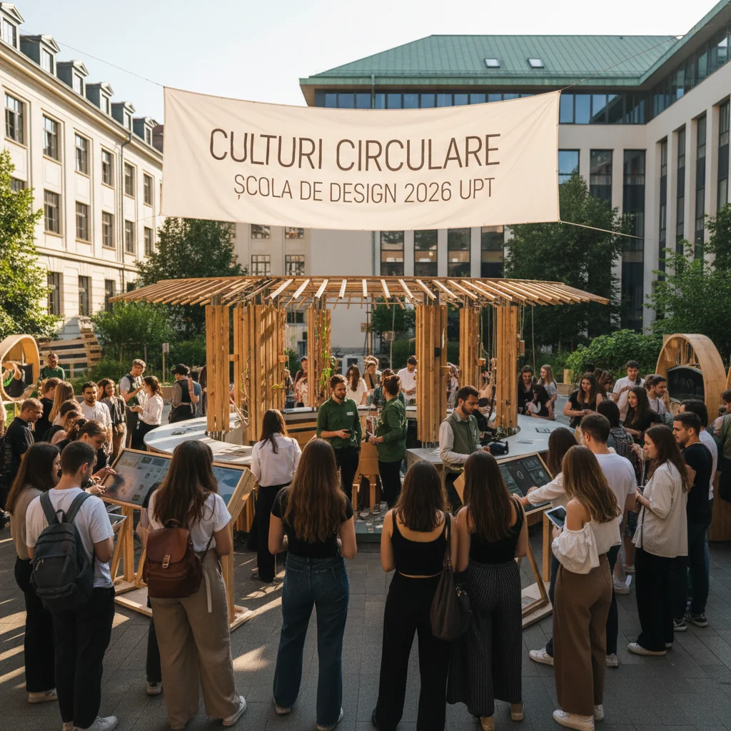 Programul Circular Cultures Design School 2026 s-a desfășurat la Universitatea Politehnica Timișoara
