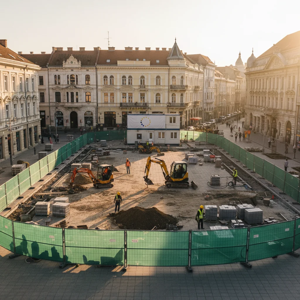 Piața Mocioni: regenerare pe peste 26.000 m² în Iosefin, din octombrie