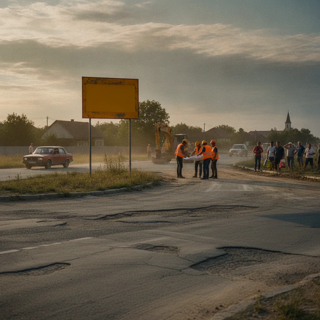 Săcălaz: sens giratoriu la intersecția DJ 591C cu DN 59A
