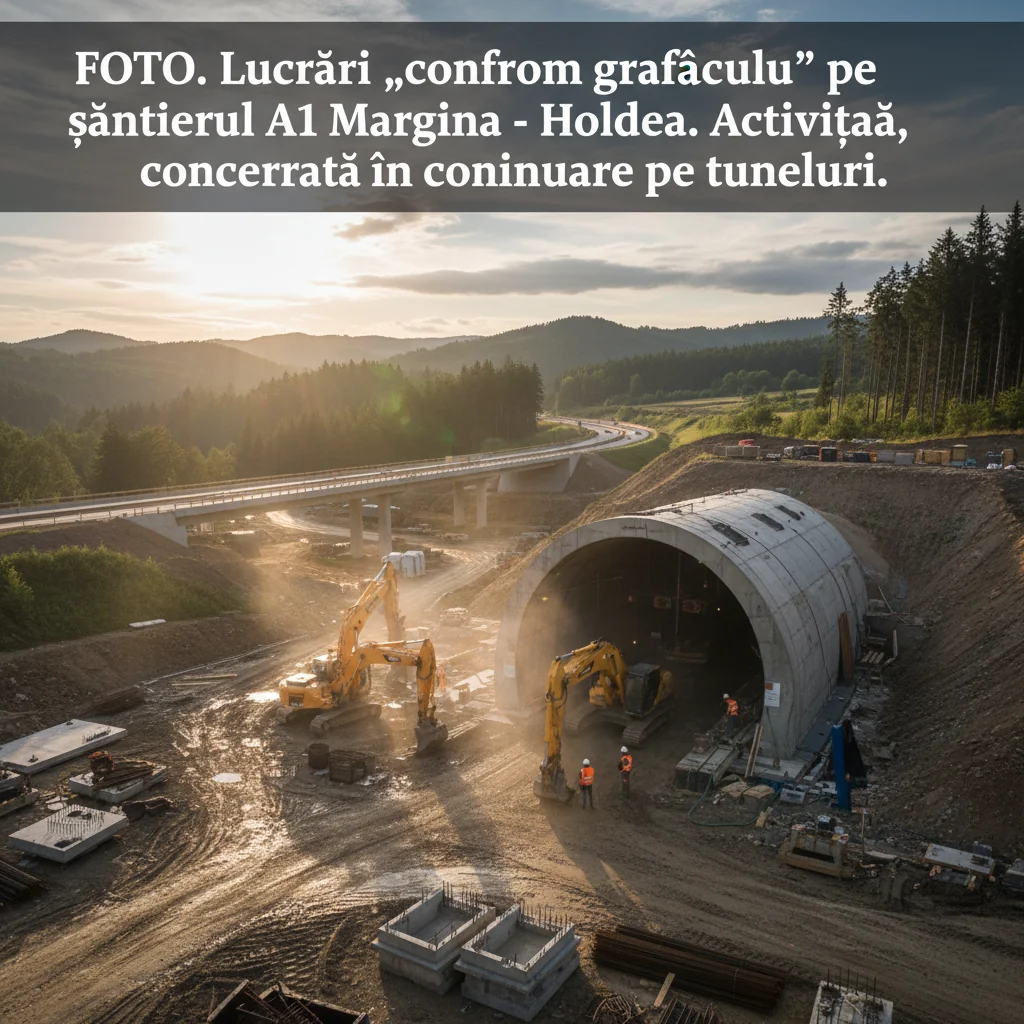 șantierul avansează, iar tunelurile rămân prioritatea principală