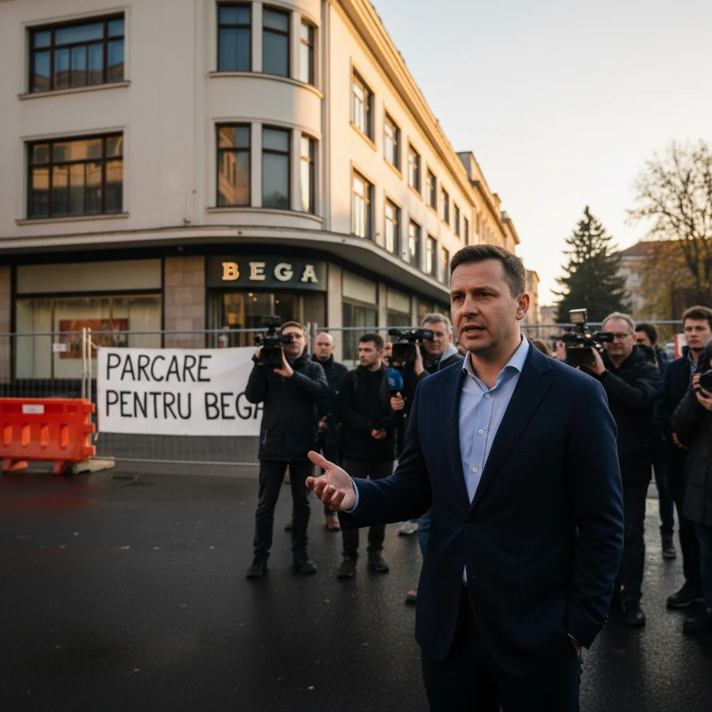 Viceprimarul Timișoarei contestă avizul negativ pentru parcarea de la magazinul Bega