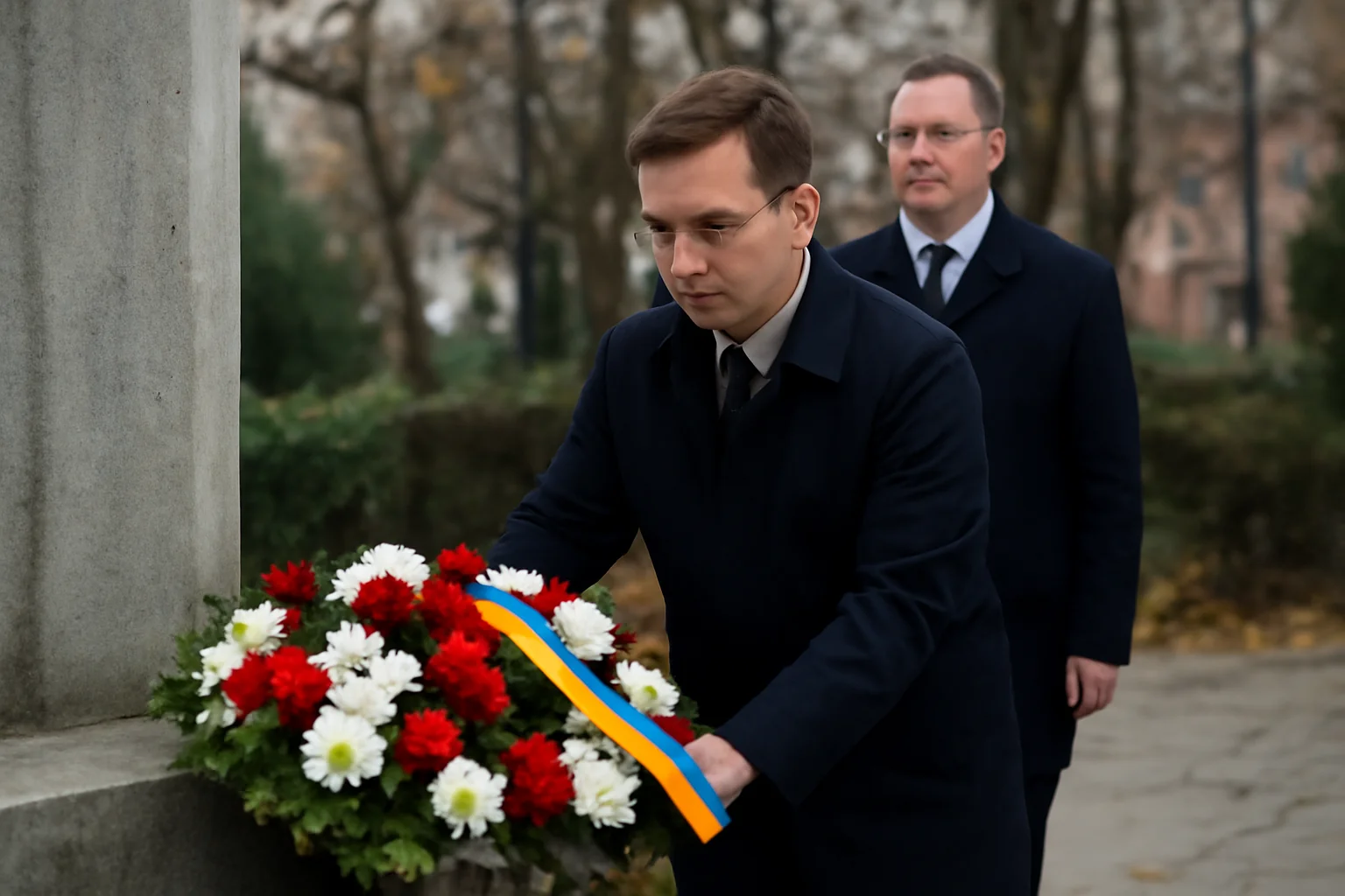 Victor Negrescu, vicepreședintele PE, a depus o coroană de flori pentru martirii Revoluției, însoțit de Iovescu